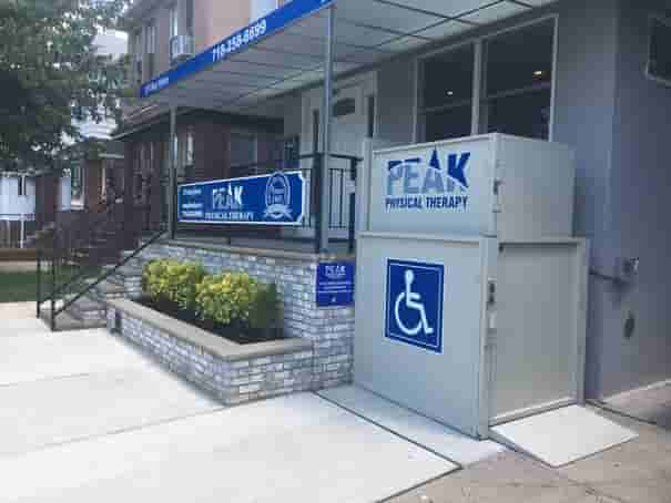 wheelchair lift for peak physical therapy in ny